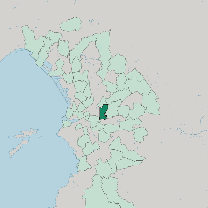 Map showing La Blancarde — In Marseille