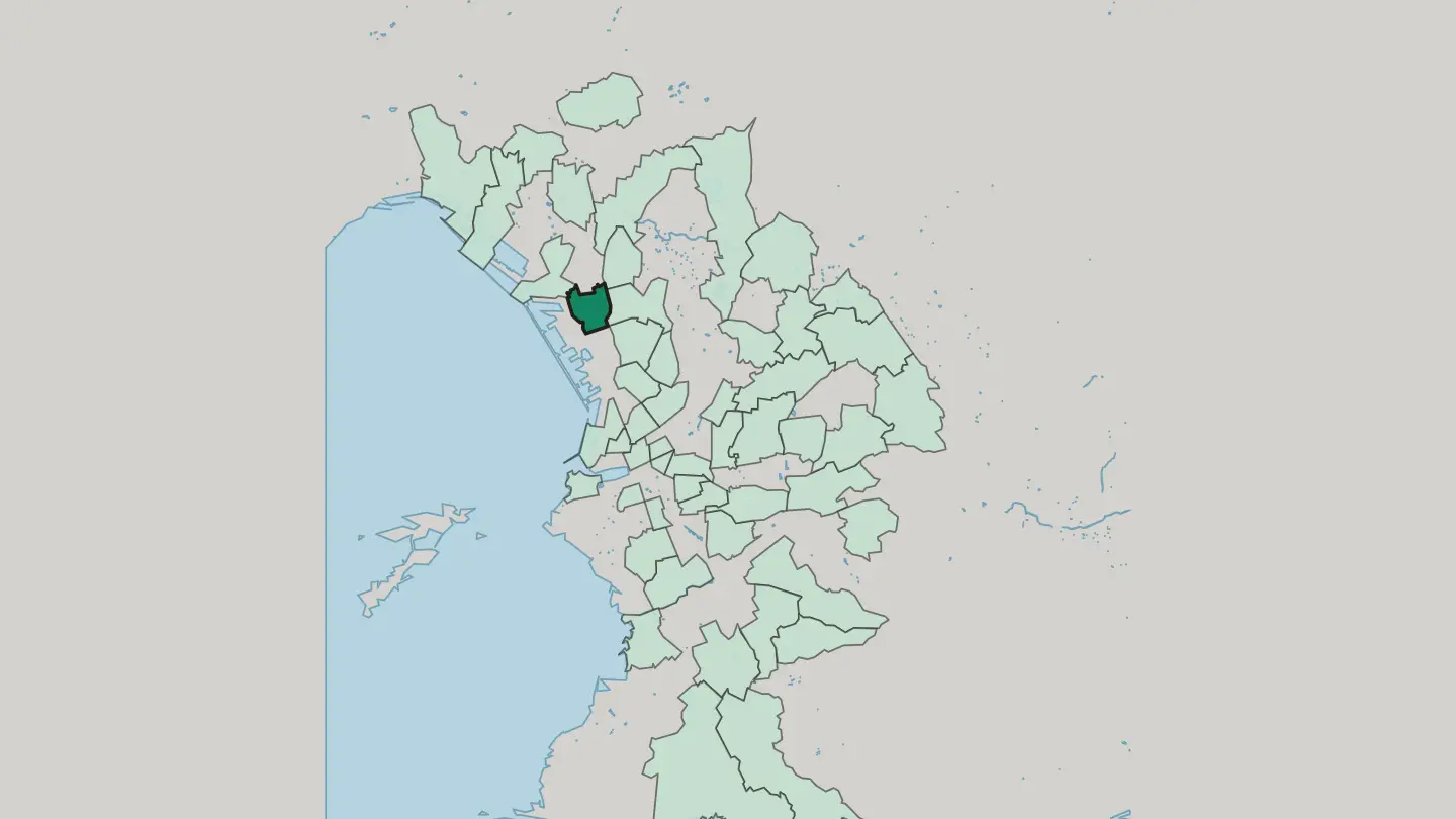 Map of La Cabucelle in Marseille