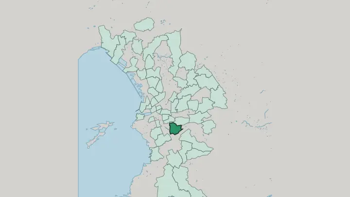Map of La Capelette in Marseille