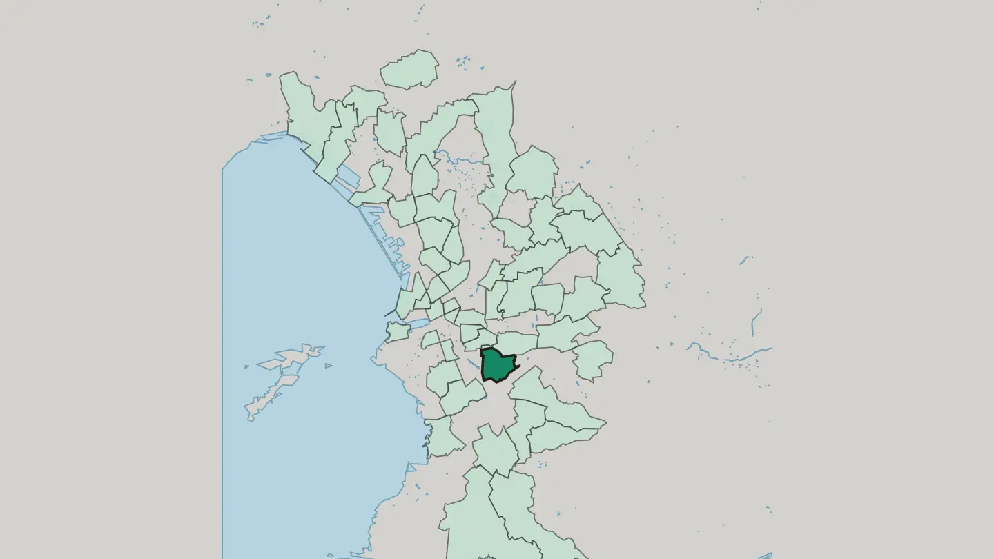 Map of La Capelette in Marseille