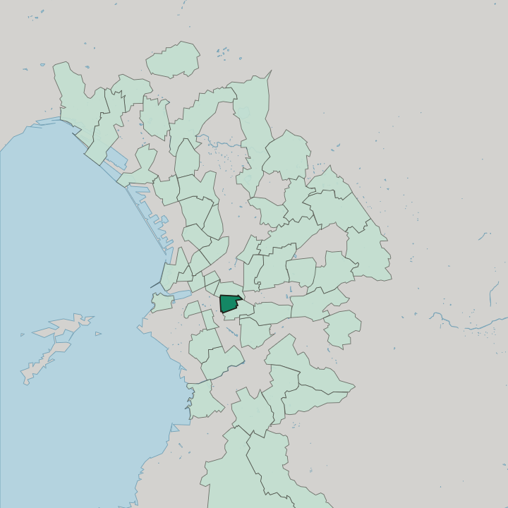 Map showing La Conception — In Marseille