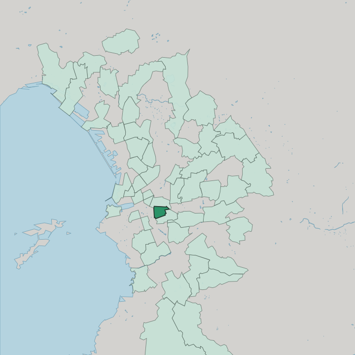 Map showing La Conception — In Marseille