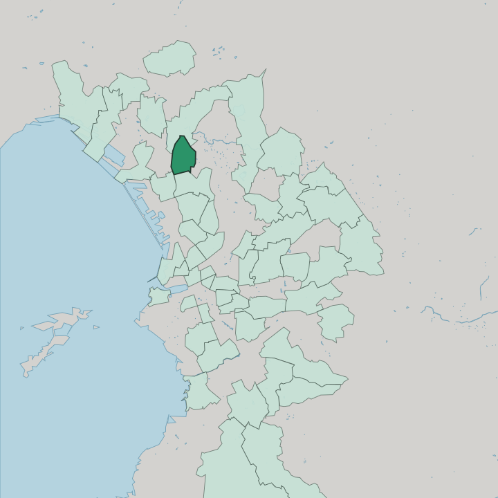 Map showing La Delorme — In Marseille