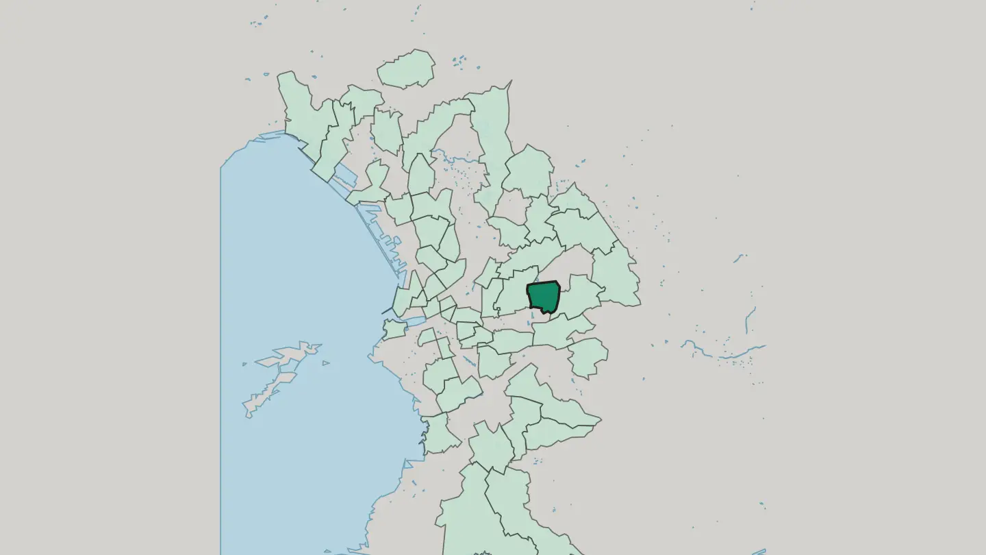 Map of La Fourragère in Marseille