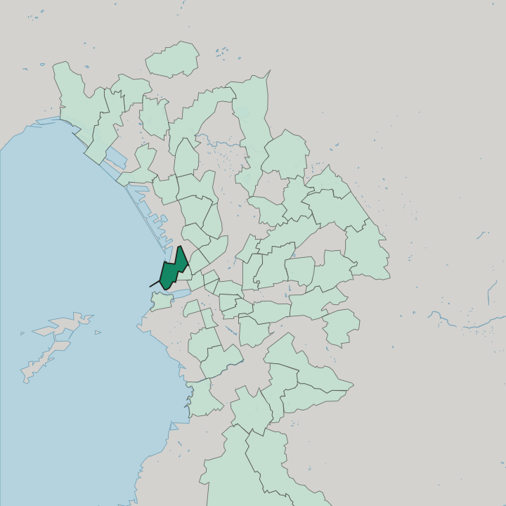 Map showing La Joliette — In Marseille