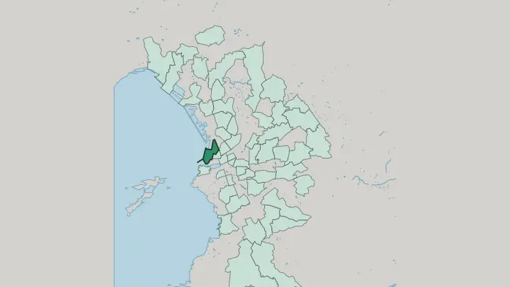 Map of La Joliette in Marseille