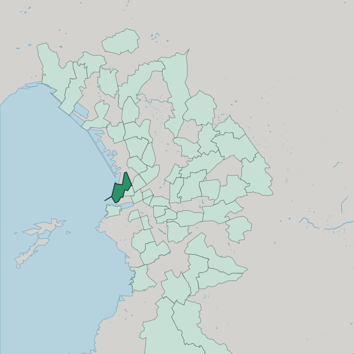 Map showing La Joliette — In Marseille