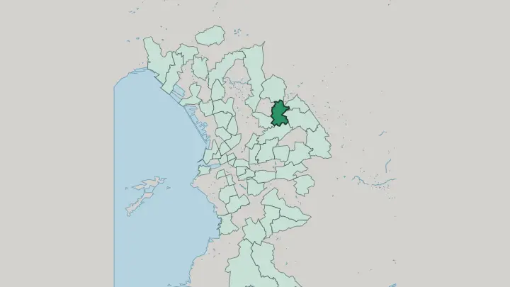 Map of La Rose in Marseille