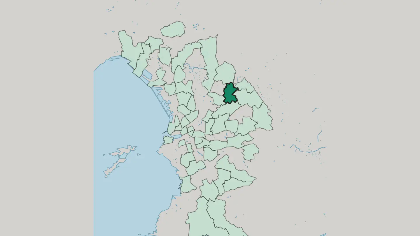 Map of La Rose in Marseille