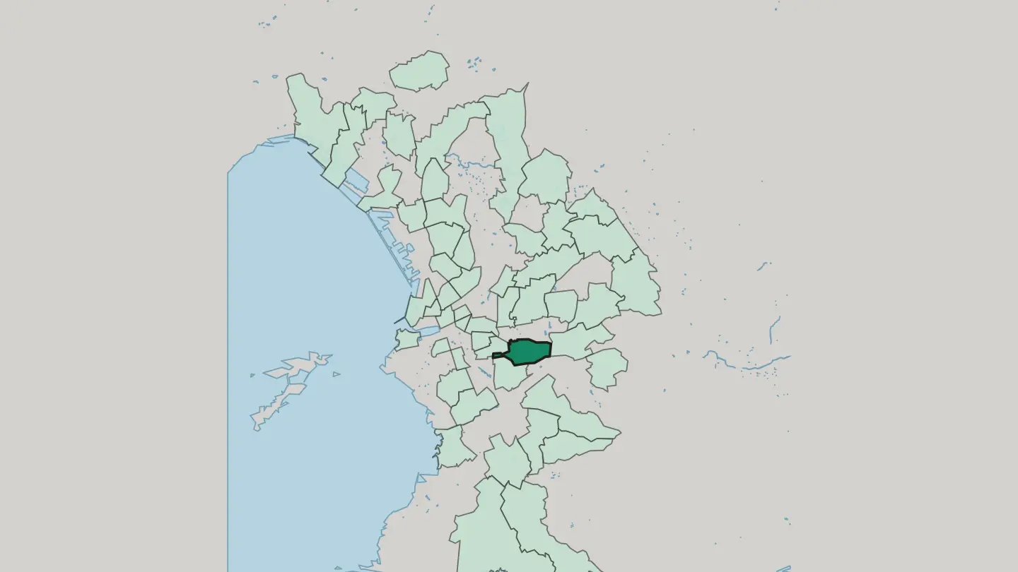 Map of La Timone in Marseille