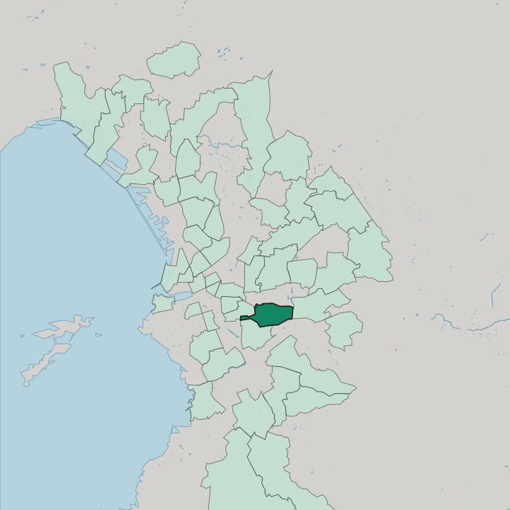 Map showing La Timone — In Marseille
