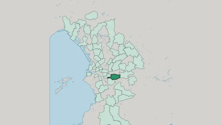 Map of La Timone in Marseille