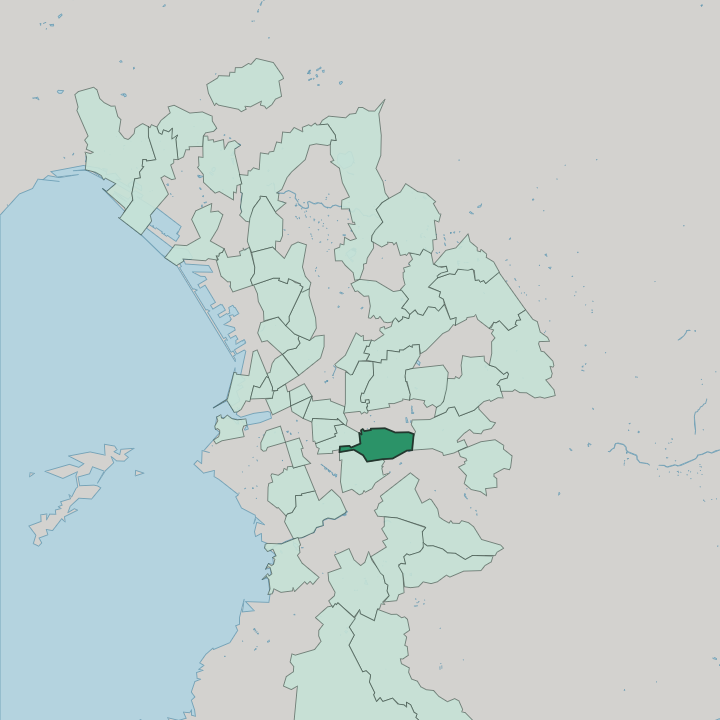 Map showing La Timone — In Marseille