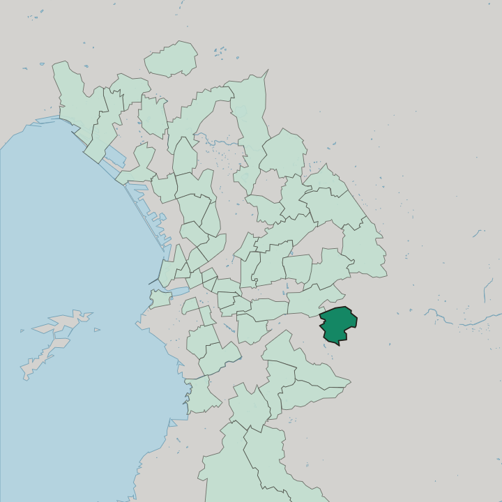 Map showing La Valbarelle — In Marseille