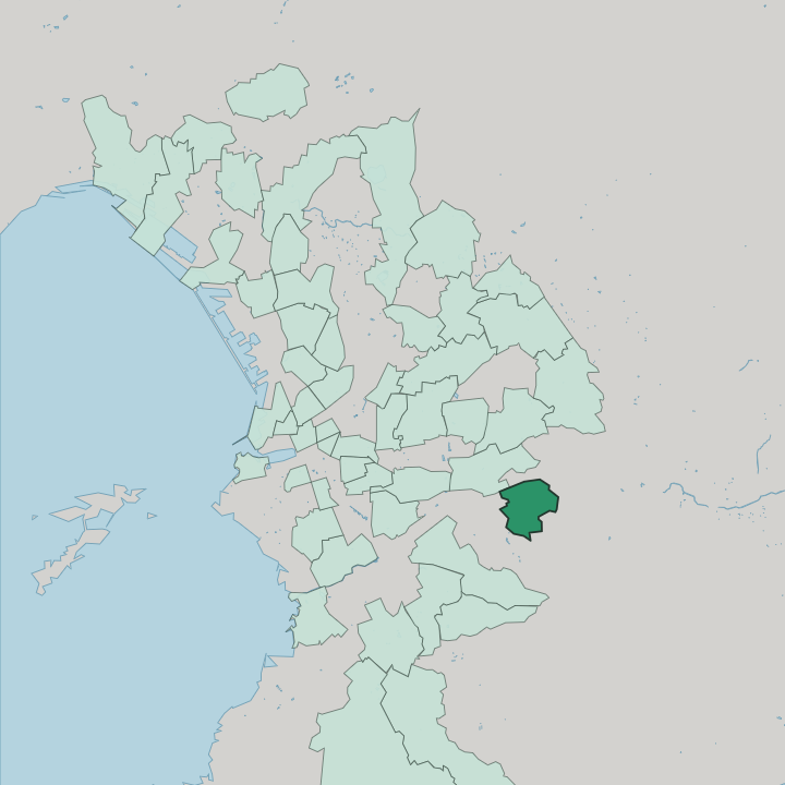 Map showing La Valbarelle — In Marseille
