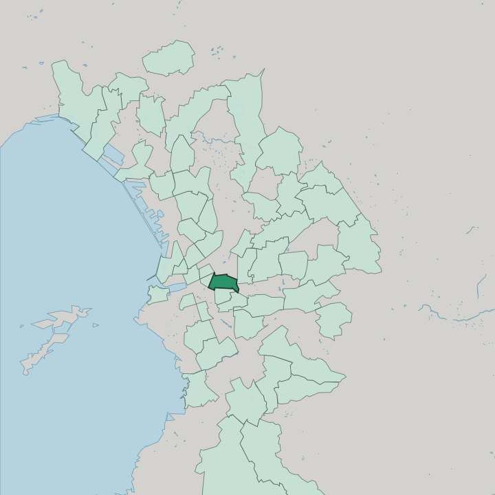 Map showing Le Camas — In Marseille