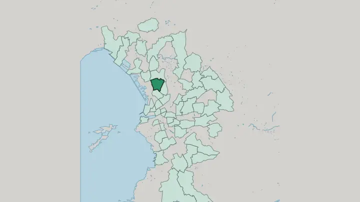 Map of Le Canet in Marseille