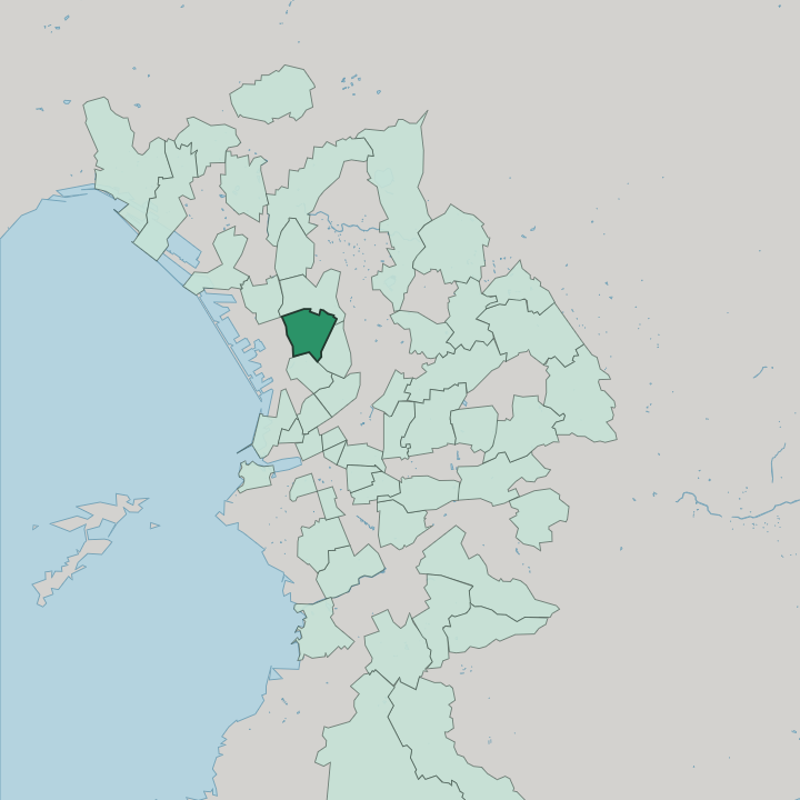 Map showing Le Canet — In Marseille
