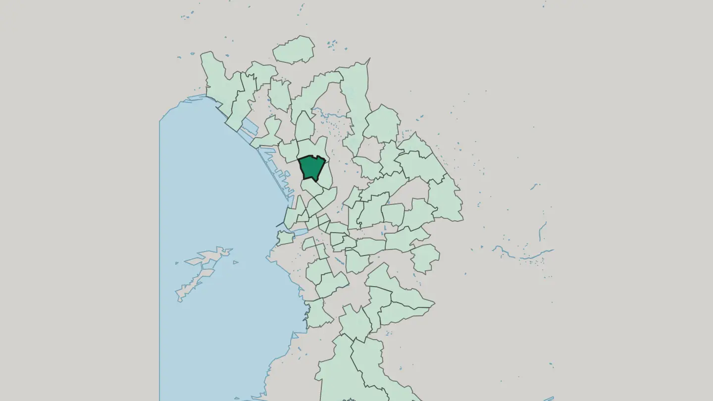 Map of Le Canet in Marseille