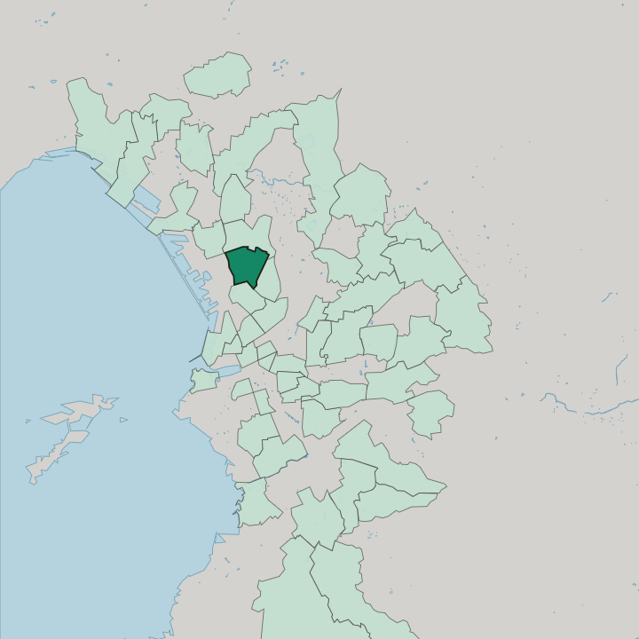 Map showing Le Canet — In Marseille