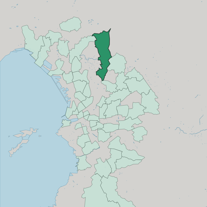 Map showing Le Merlan — In Marseille