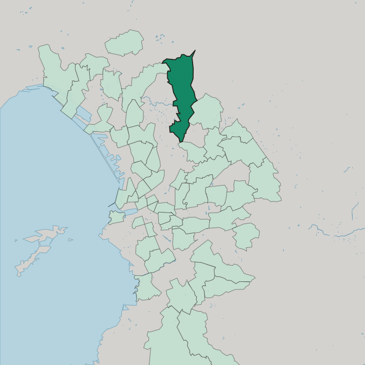 Map showing Le Merlan — In Marseille