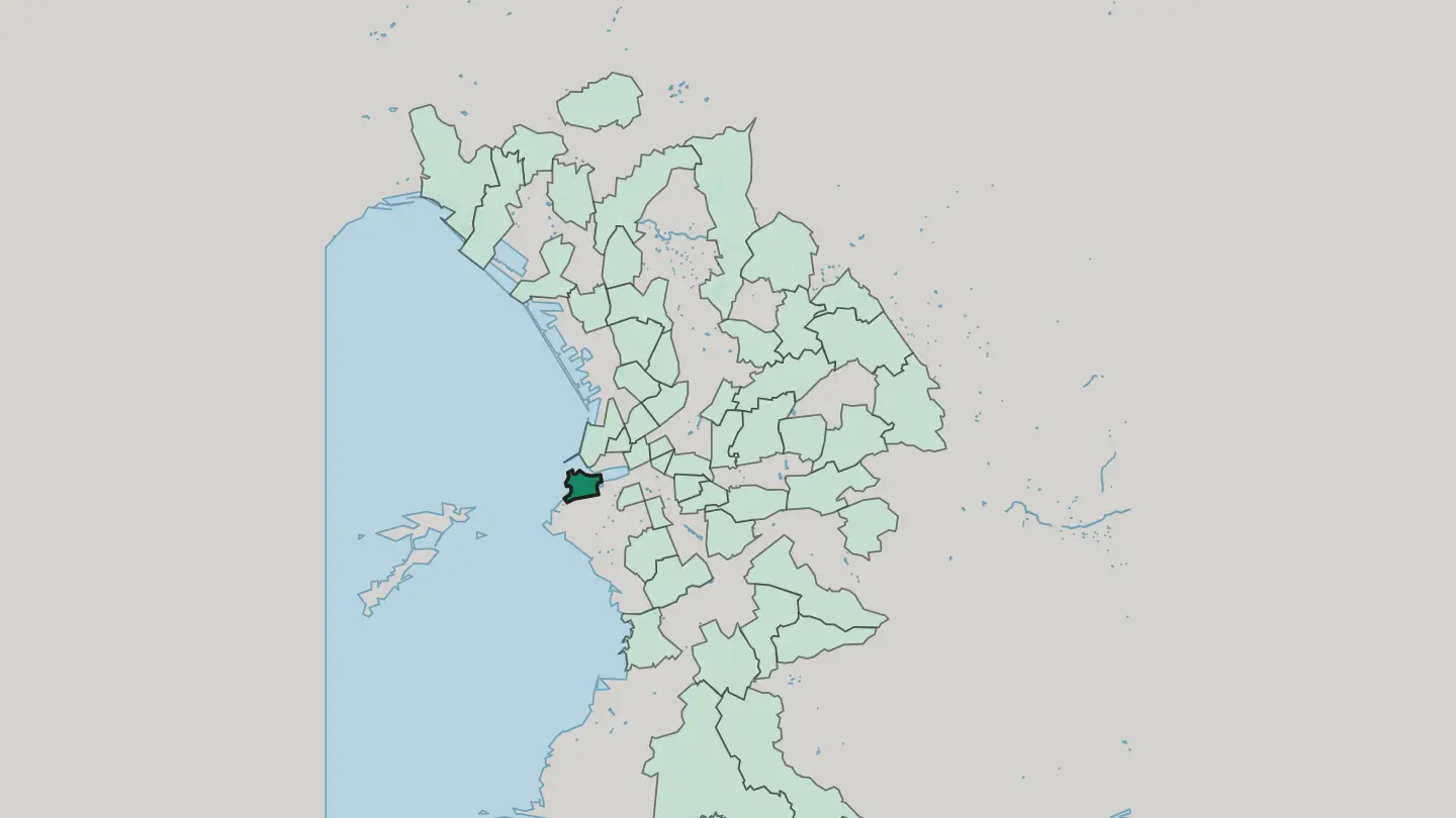 Map of Le Pharo in Marseille