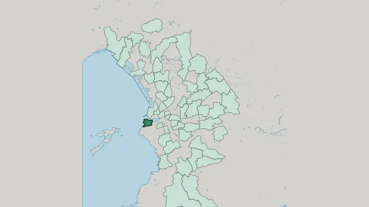 Map of Le Pharo in Marseille