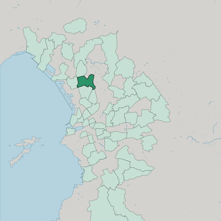 Map showing Les Arnavaux — In Marseille