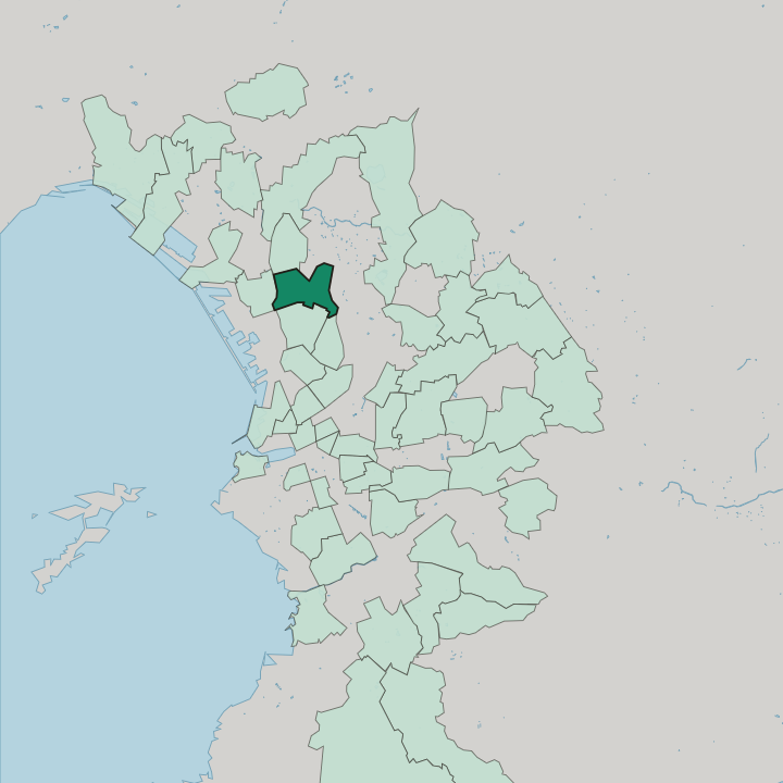 Map showing Les Arnavaux — In Marseille