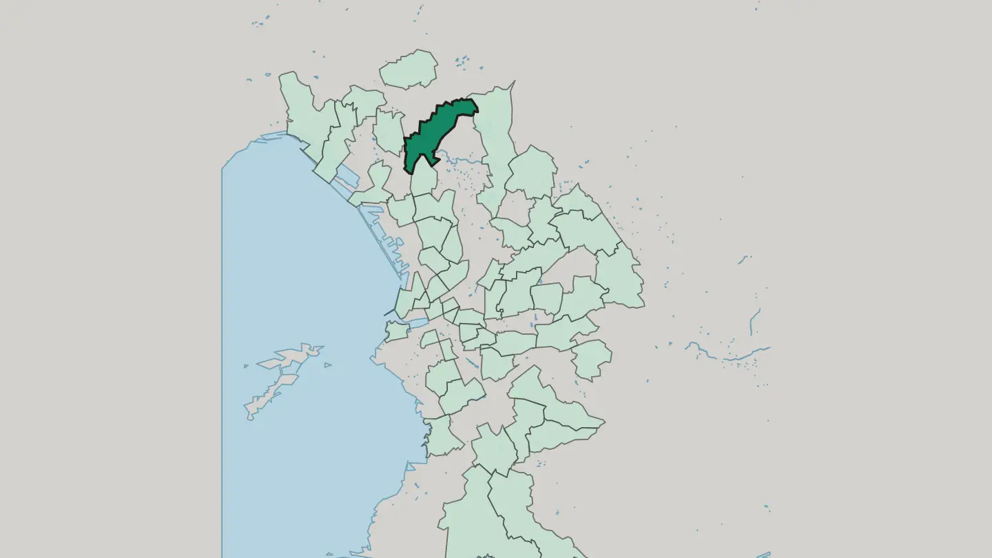 Map of Les Aygalades in Marseille