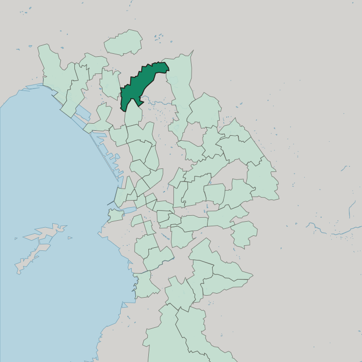 Map showing Les Aygalades — In Marseille
