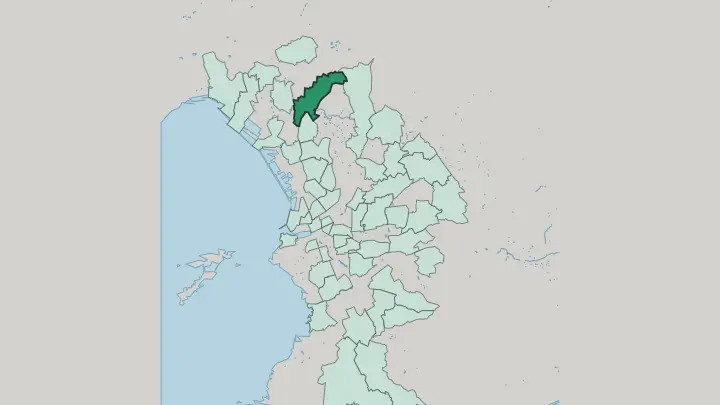 Map of Les Aygalades in Marseille