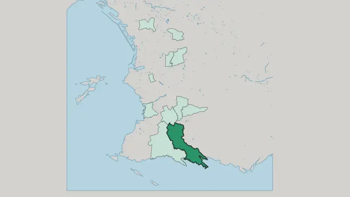 Map of Les Baumettes in Marseille