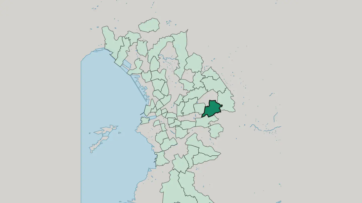 Map of Les Caillols in Marseille