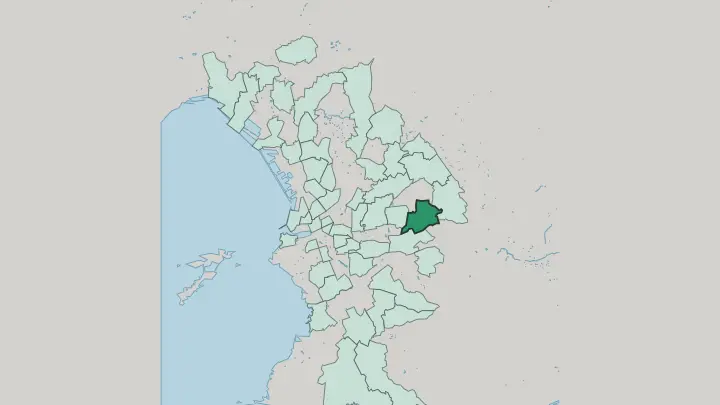 Map of Les Caillols in Marseille