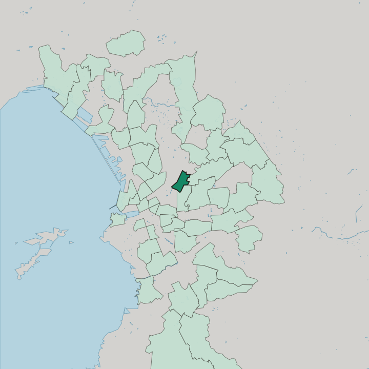 Map showing Les Chartreux — In Marseille