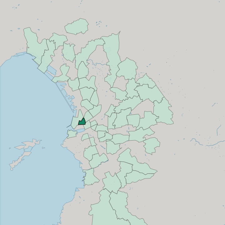 Map showing Les Grands Carmes — In Marseille