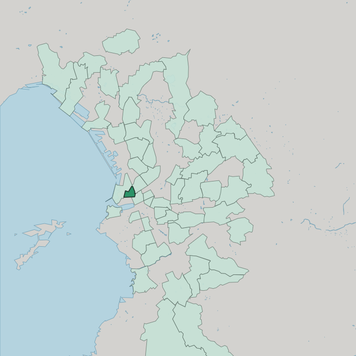 Map showing Les Grands Carmes — In Marseille