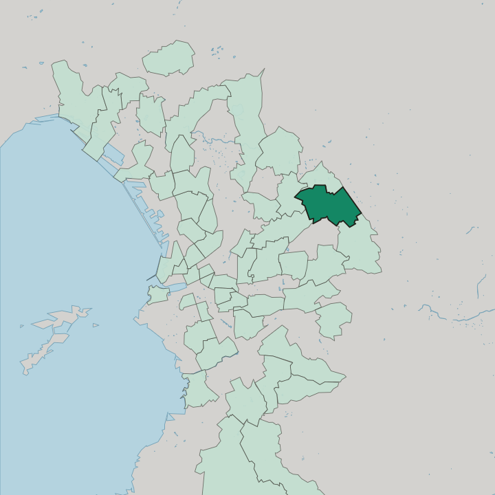 Map showing Les Olives — In Marseille