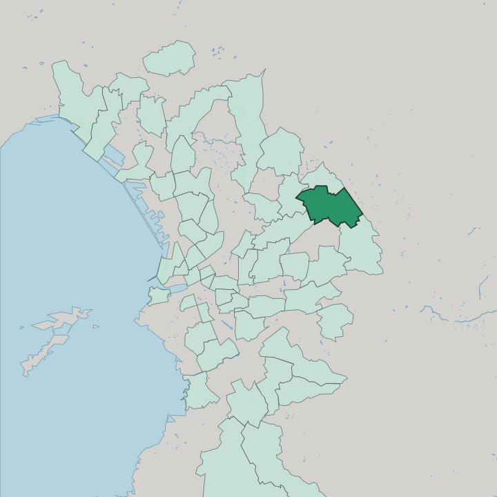 Map showing Les Olives — In Marseille