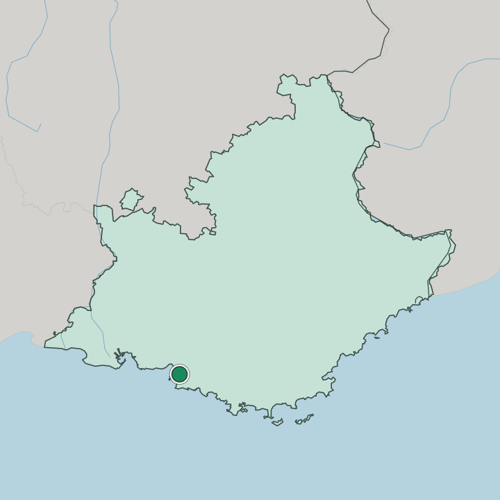 Map showing Périer — In Provence-Alpes-Côte d'Azur