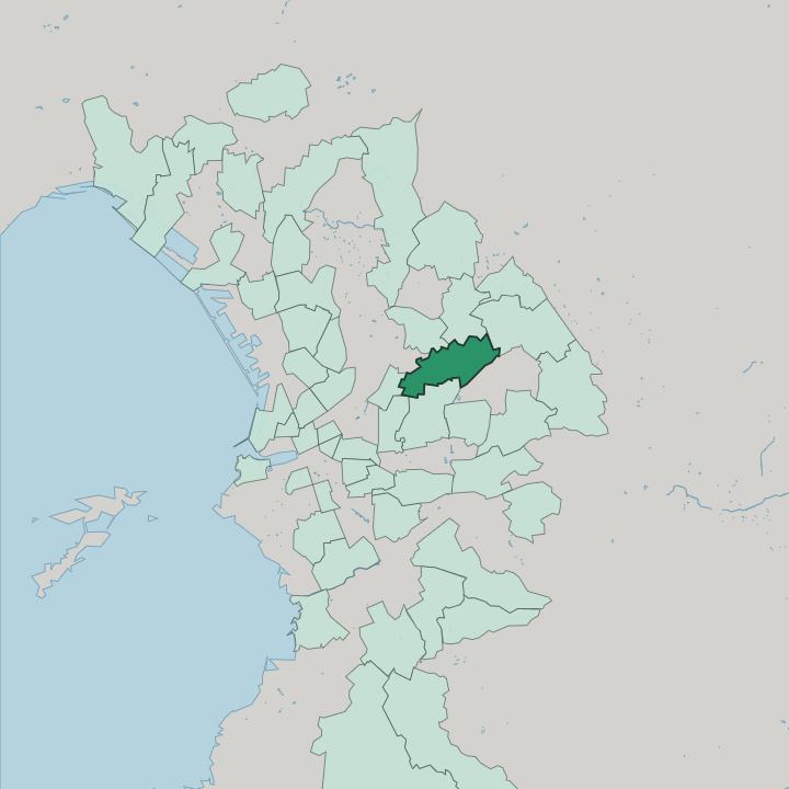 Map showing Montolivet — In Marseille