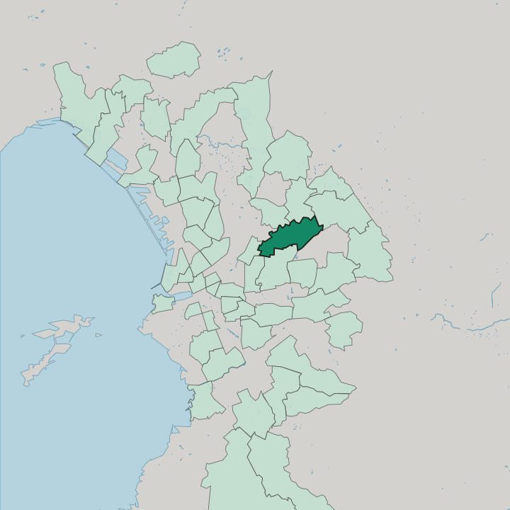 Map showing Montolivet — In Marseille