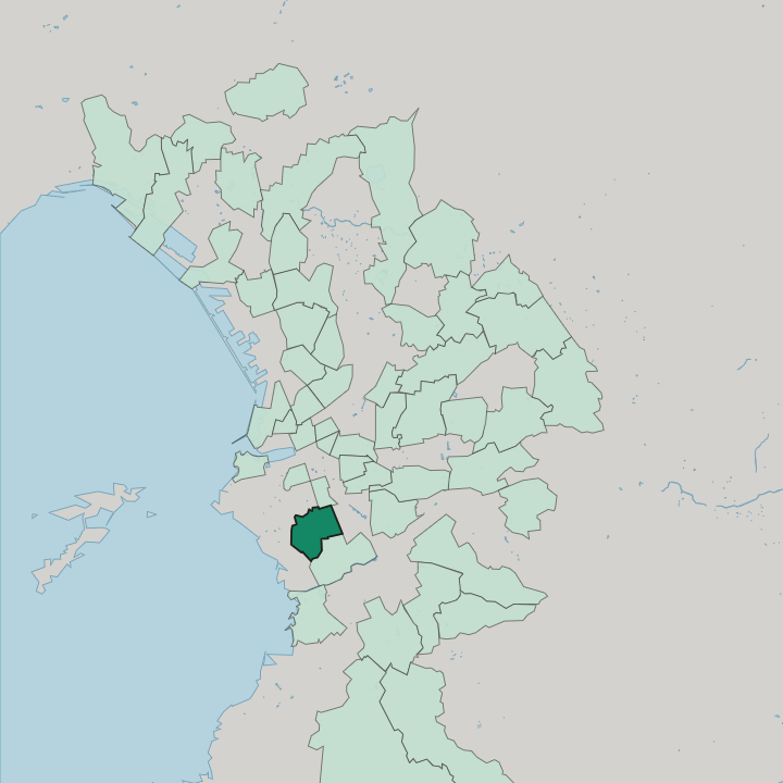 Map showing Périer — In Marseille