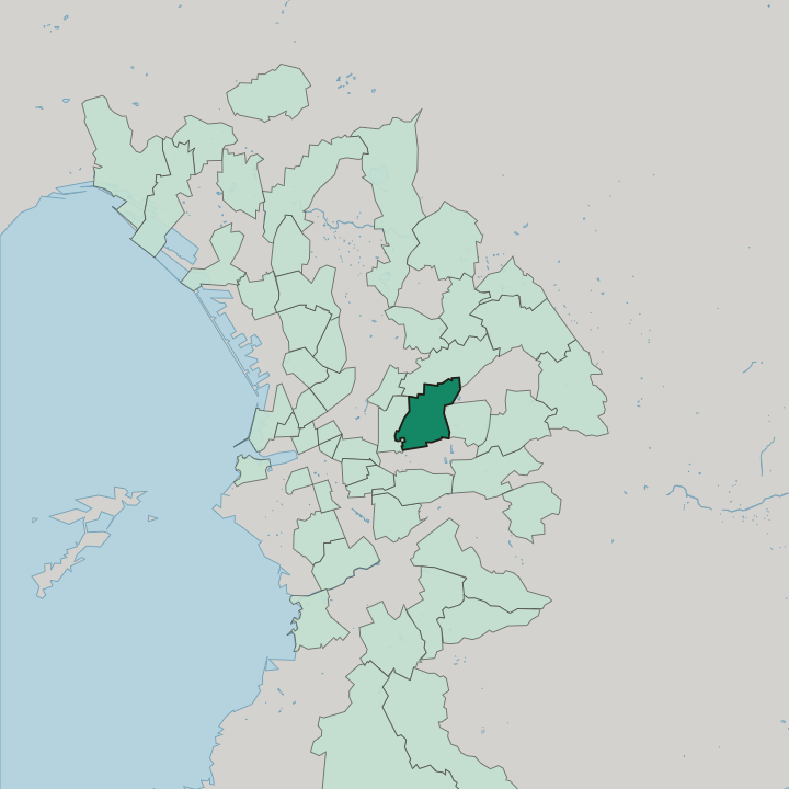 Map showing Saint-Barnabé — In Marseille