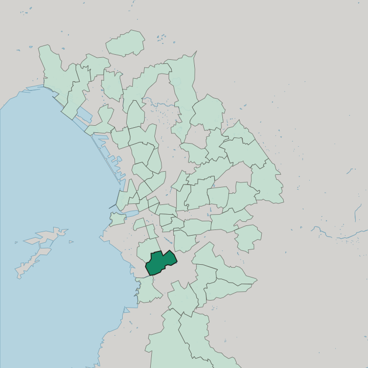 Map showing Saint-Giniez — In Marseille