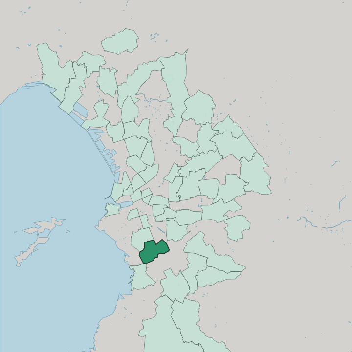Map showing Saint-Giniez — In Marseille