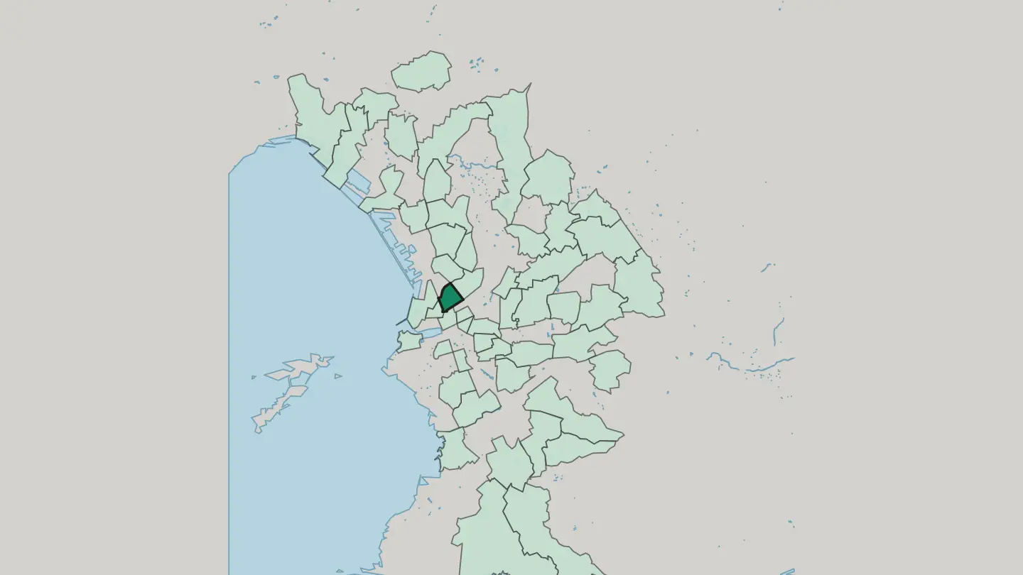 Map of Saint-Lazare in Marseille