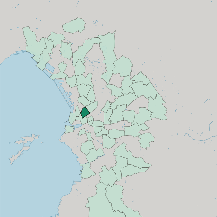 Map showing Saint-Lazare — In Marseille
